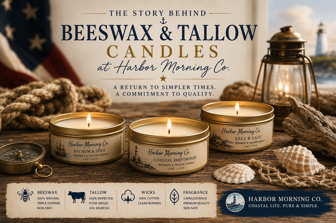 How Beeswax &amp; Tallow Candles Found Their Way to Harbor Morning