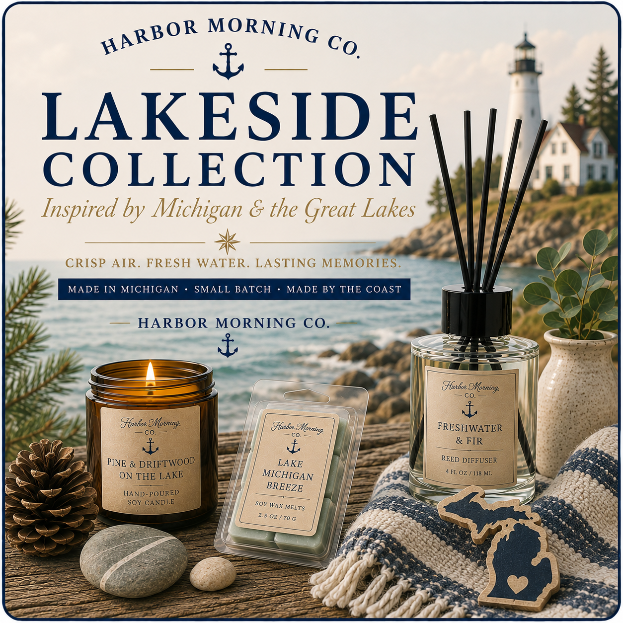 Lakeside Collection | Michigan-Inspired Candles & Home Fragrance
