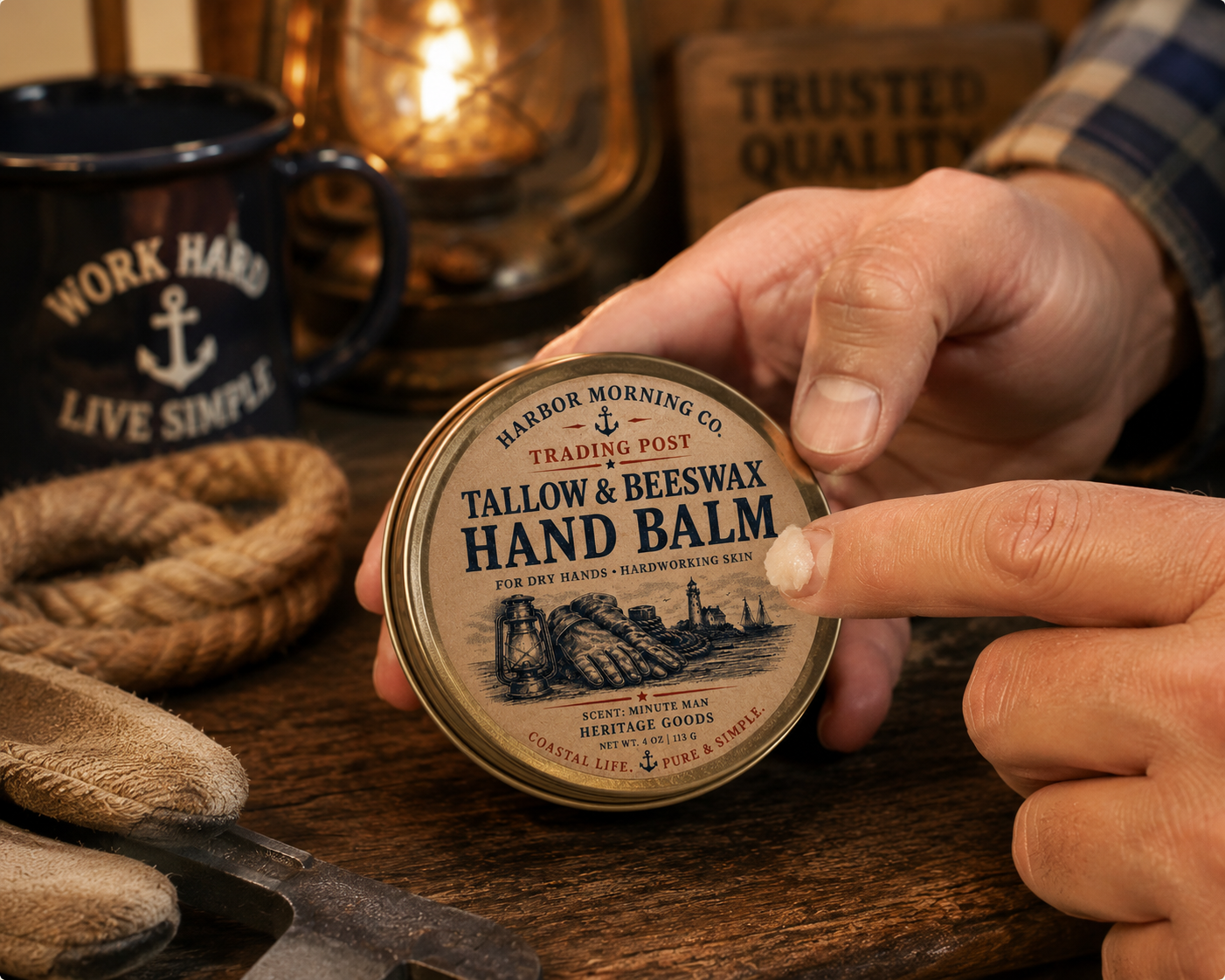 Patriot Hand Balm | Tallow & Beeswax Heritage Balm — 4 oz
