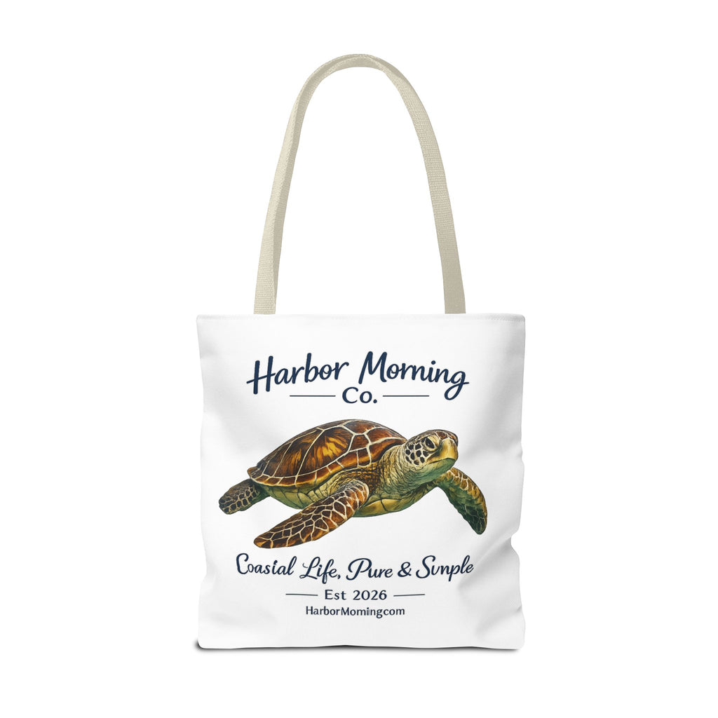 Sea Turtle Tote Bag – Coastal Life Beach Bag | Harbor Morning Co. | Ocean Lover Gift, Florida Coastal Tote