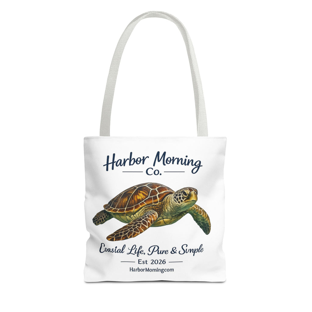 Sea Turtle Tote Bag – Coastal Life Beach Bag | Harbor Morning Co. | Ocean Lover Gift, Florida Coastal Tote