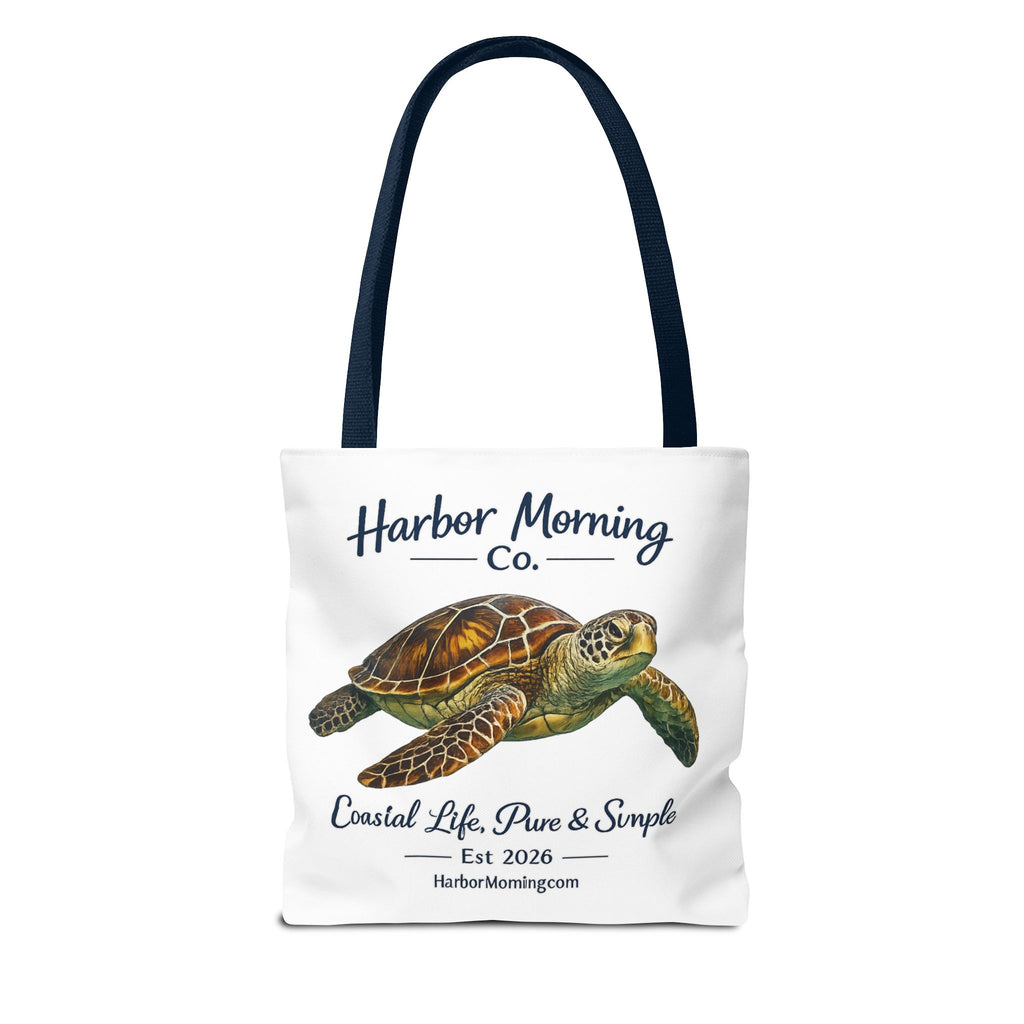 Sea Turtle Tote Bag – Coastal Life Beach Bag | Harbor Morning Co. | Ocean Lover Gift, Florida Coastal Tote