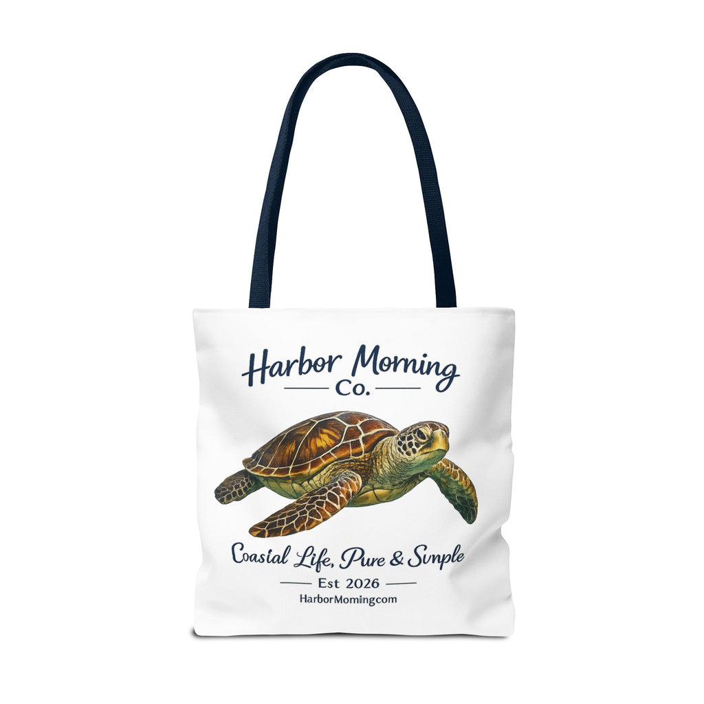 Sea Turtle Tote Bag – Coastal Life Beach Bag | Harbor Morning Co. | Ocean Lover Gift, Florida Coastal Tote