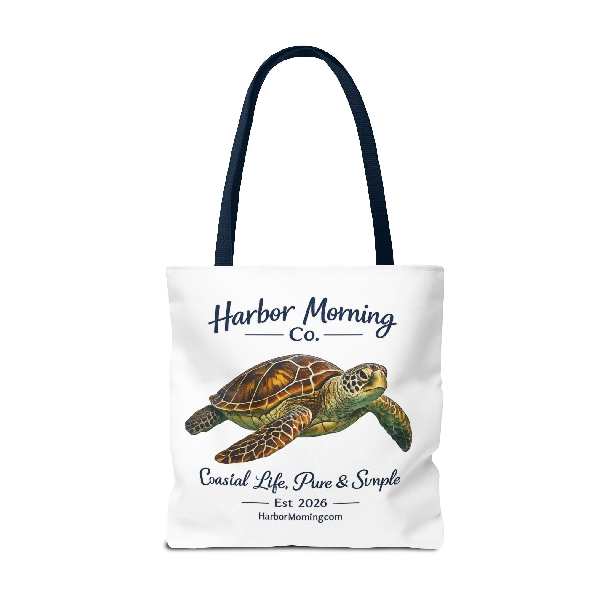 Sea Turtle Tote Bag – Coastal Life Beach Bag | Harbor Morning Co. | Ocean Lover Gift, Florida Coastal Tote