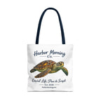 Sea Turtle Tote Bag – Coastal Life Beach Bag | Harbor Morning Co. | Ocean Lover Gift, Florida Coastal Tote