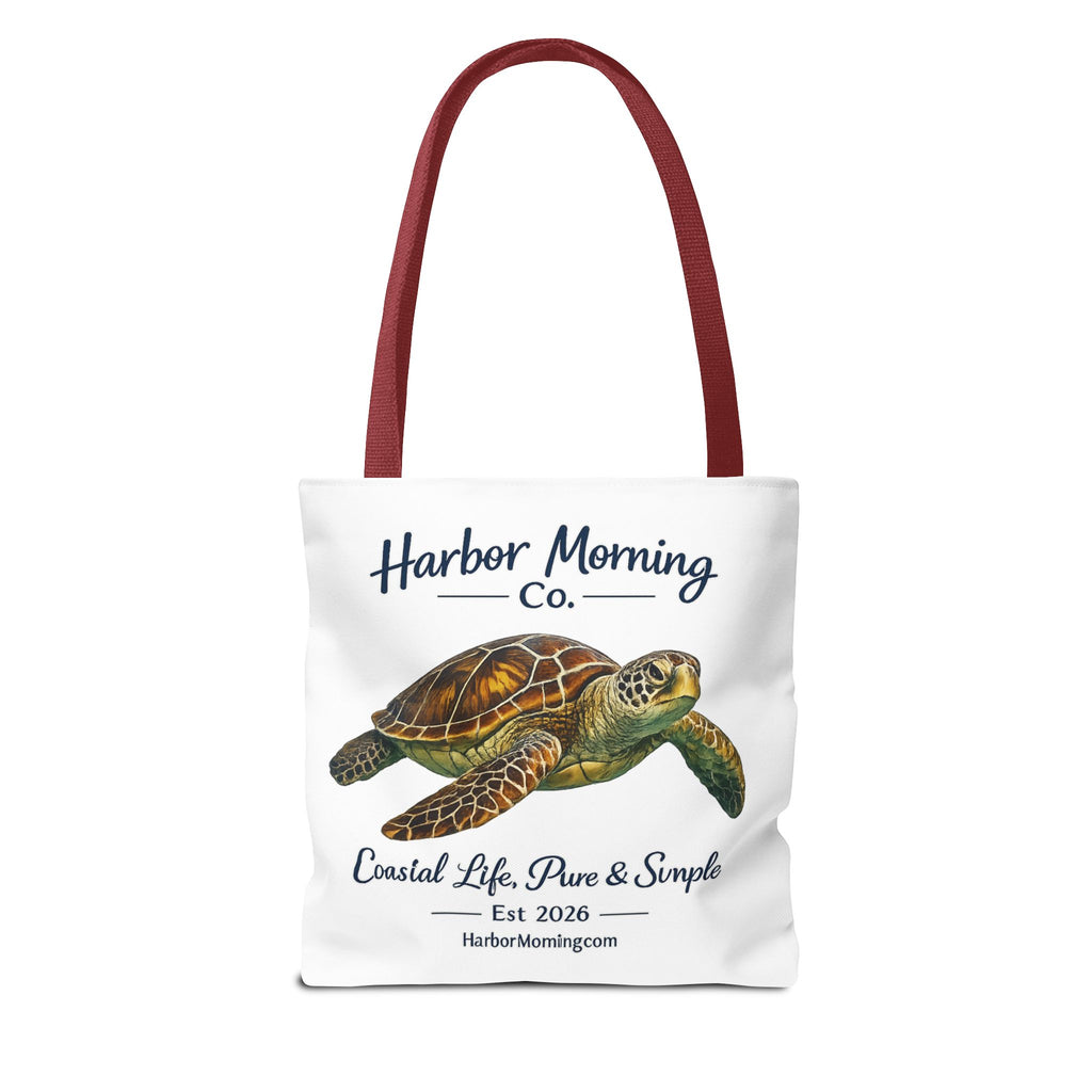 Sea Turtle Tote Bag – Coastal Life Beach Bag | Harbor Morning Co. | Ocean Lover Gift, Florida Coastal Tote