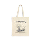 Harbor Morning Tote Bag – Coastal Lighthouse Canvas Tote, Beach & Everyday Carryall