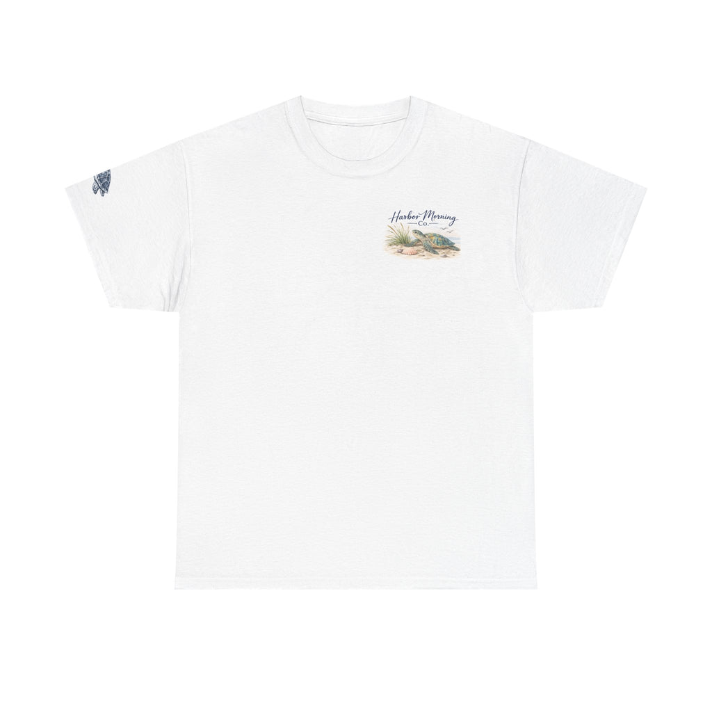 Harbor Morning Sea Turtle Tee — ‘Save the Sea Turtles’ Madeira Beach Graphic Shirt