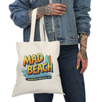 Mad Beach Canvas Tote — Retro Surf Design