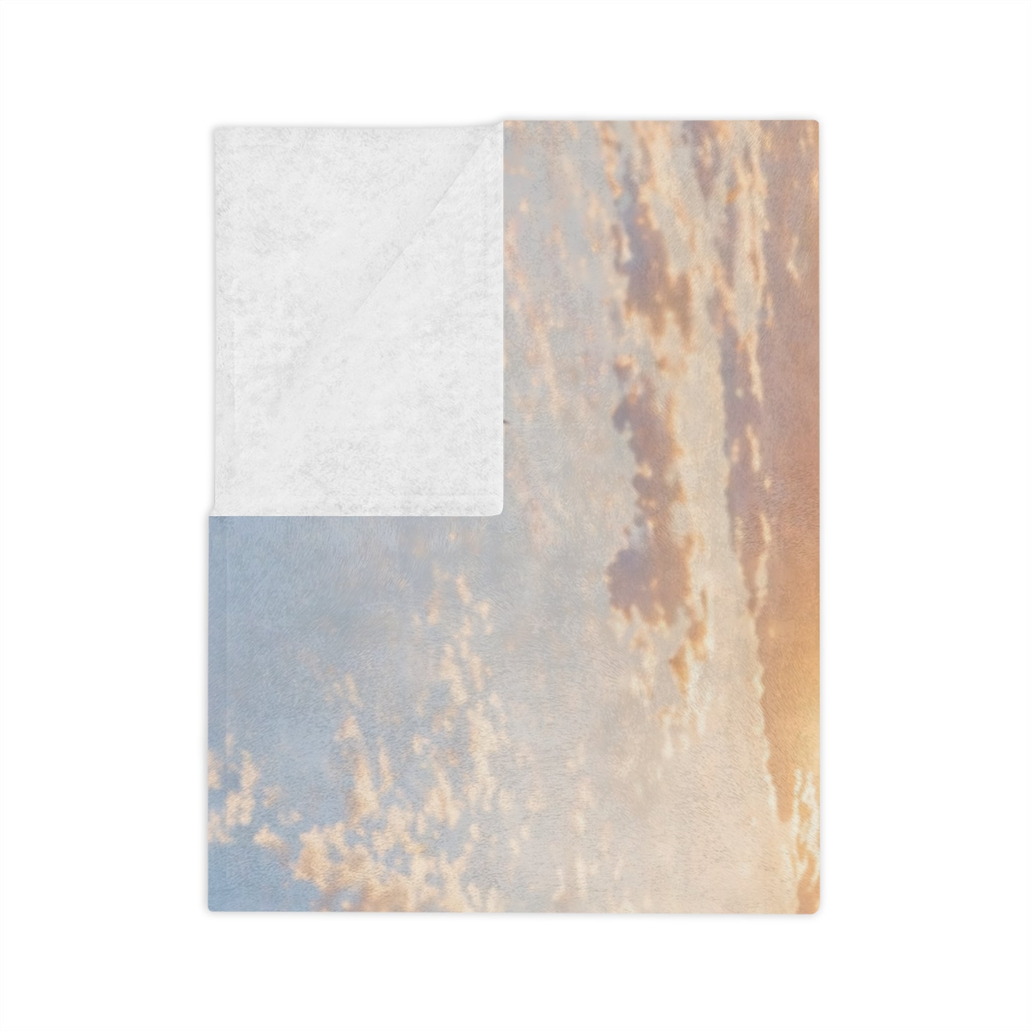 Coastal Beach Chair Throw Blanket | Sunset Ocean Scene | Soft Velveteen Blanket for Home & Gift