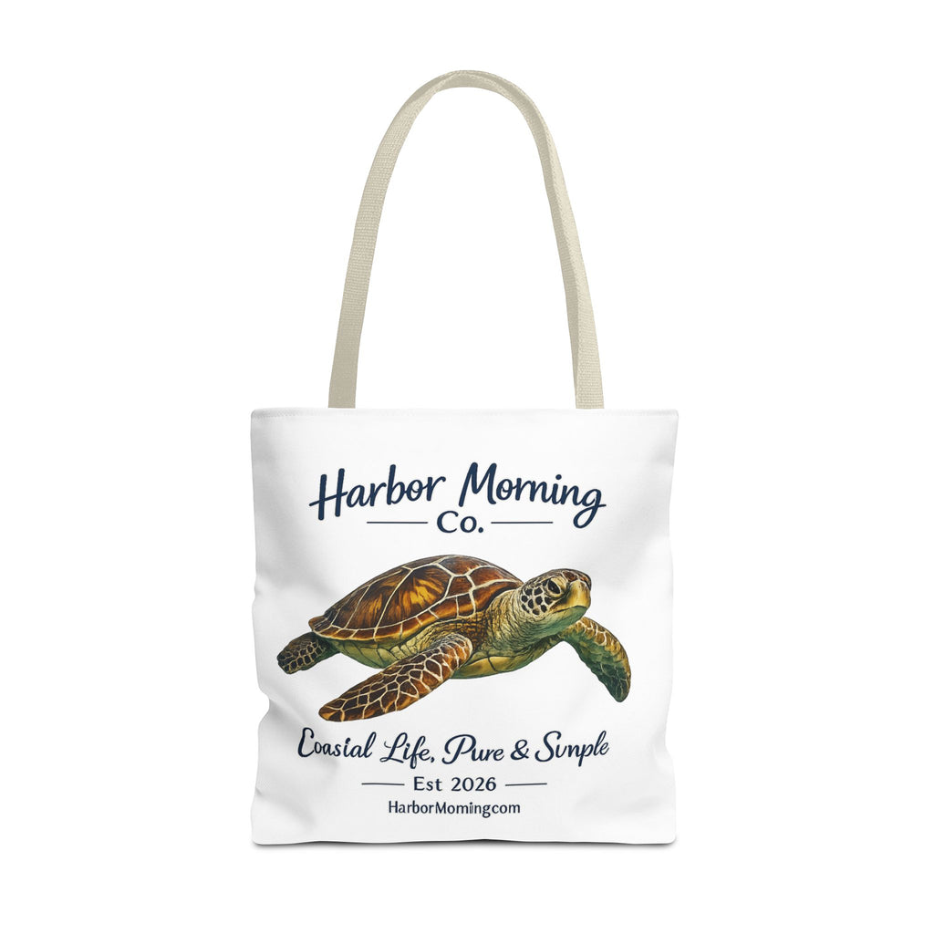 Sea Turtle Tote Bag – Coastal Life Beach Bag | Harbor Morning Co. | Ocean Lover Gift, Florida Coastal Tote