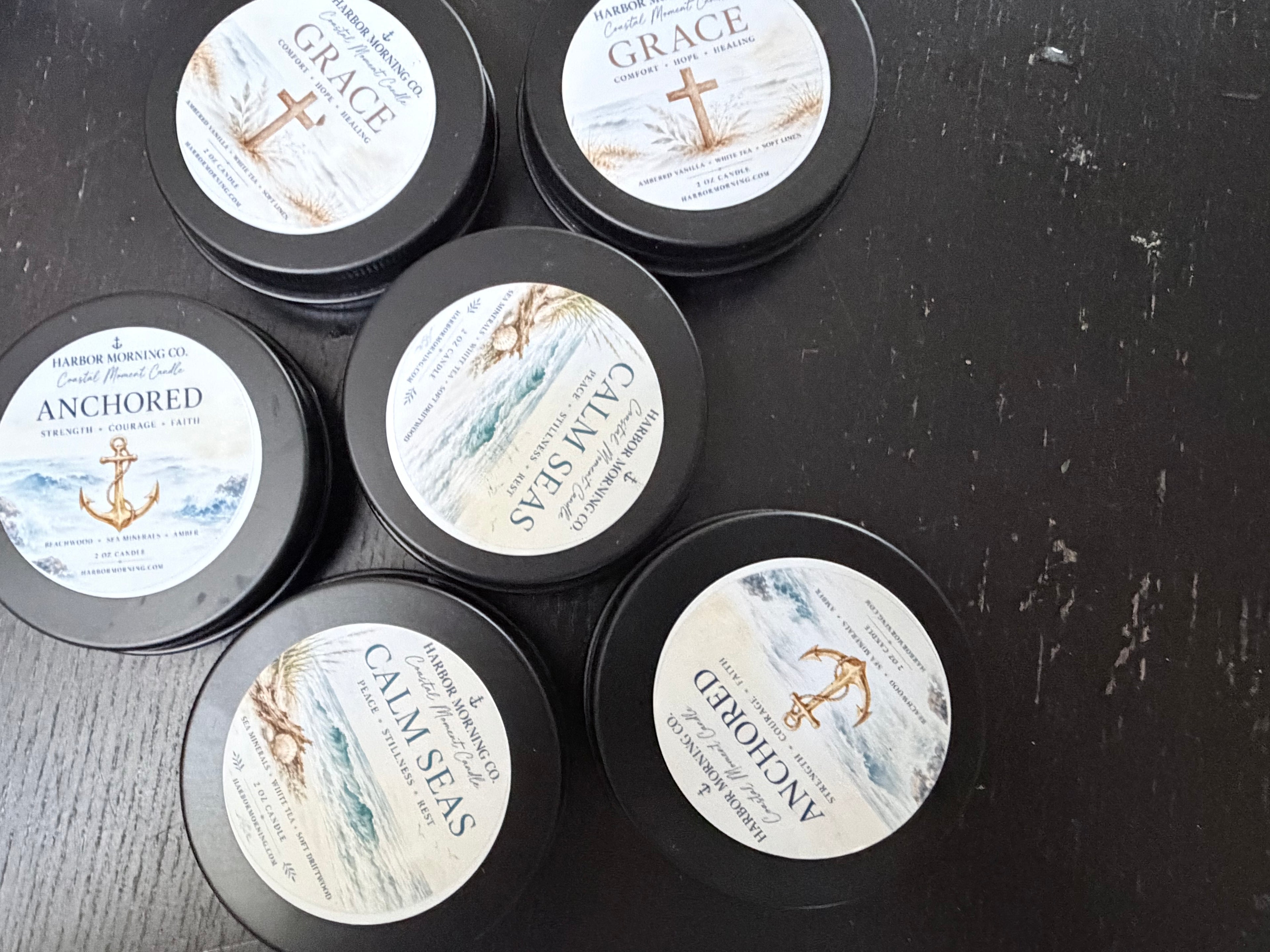 Anchored | Moment & Prayer Candle | Coastal Soy Candle | Handmade in Florida