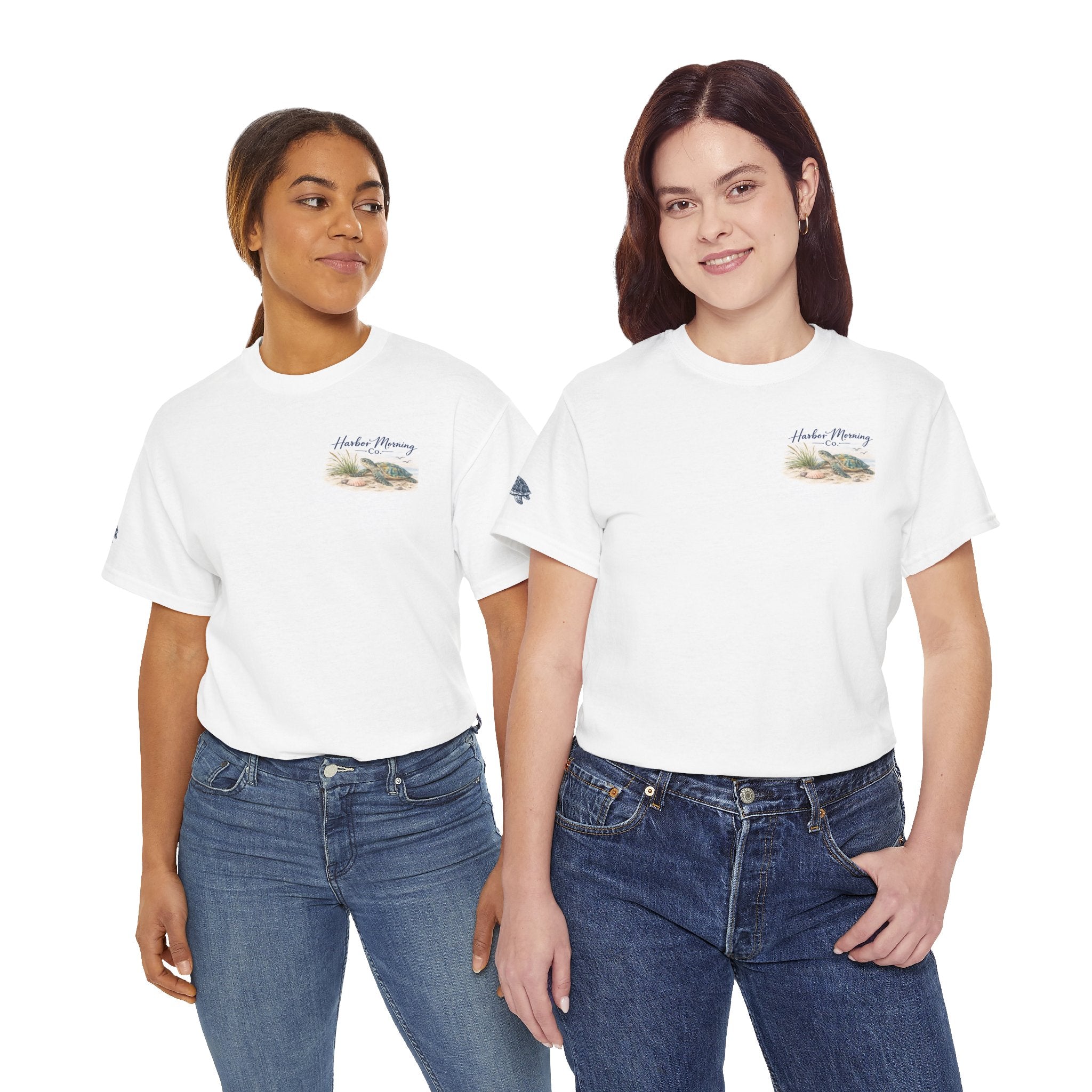 Harbor Morning Sea Turtle Tee — ‘Save the Sea Turtles’ Madeira Beach Graphic Shirt