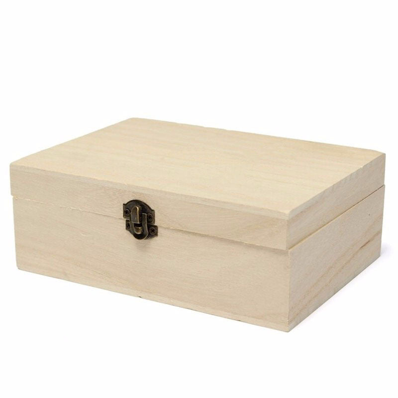 Primary Color Solid Wood Postcard Storage Box