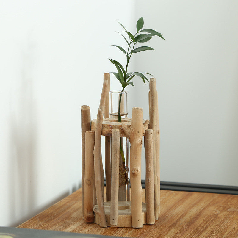 Driftwood Creative Art Crafts Glass Vase