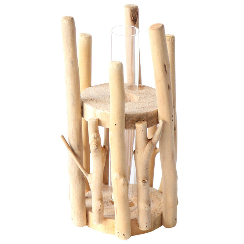 Driftwood Creative Art Crafts Glass Vase