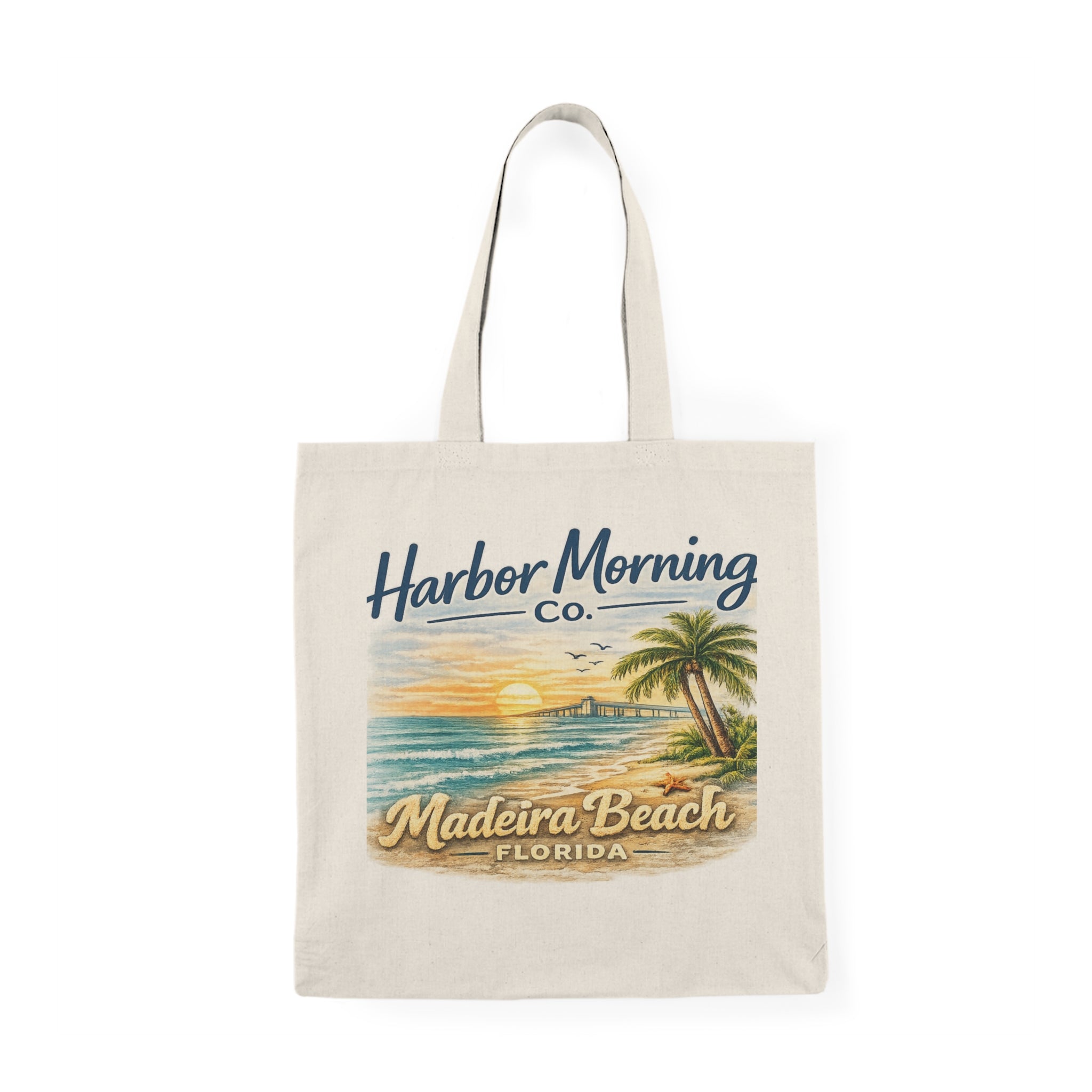 Madeira Beach Florida Tote Bag – Harbor Morning Co. Beach Canvas Tote