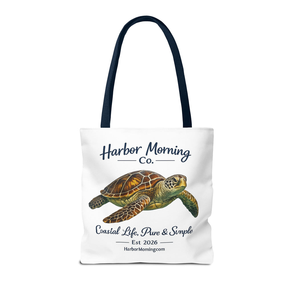 Sea Turtle Tote Bag – Coastal Life Beach Bag | Harbor Morning Co. | Ocean Lover Gift, Florida Coastal Tote