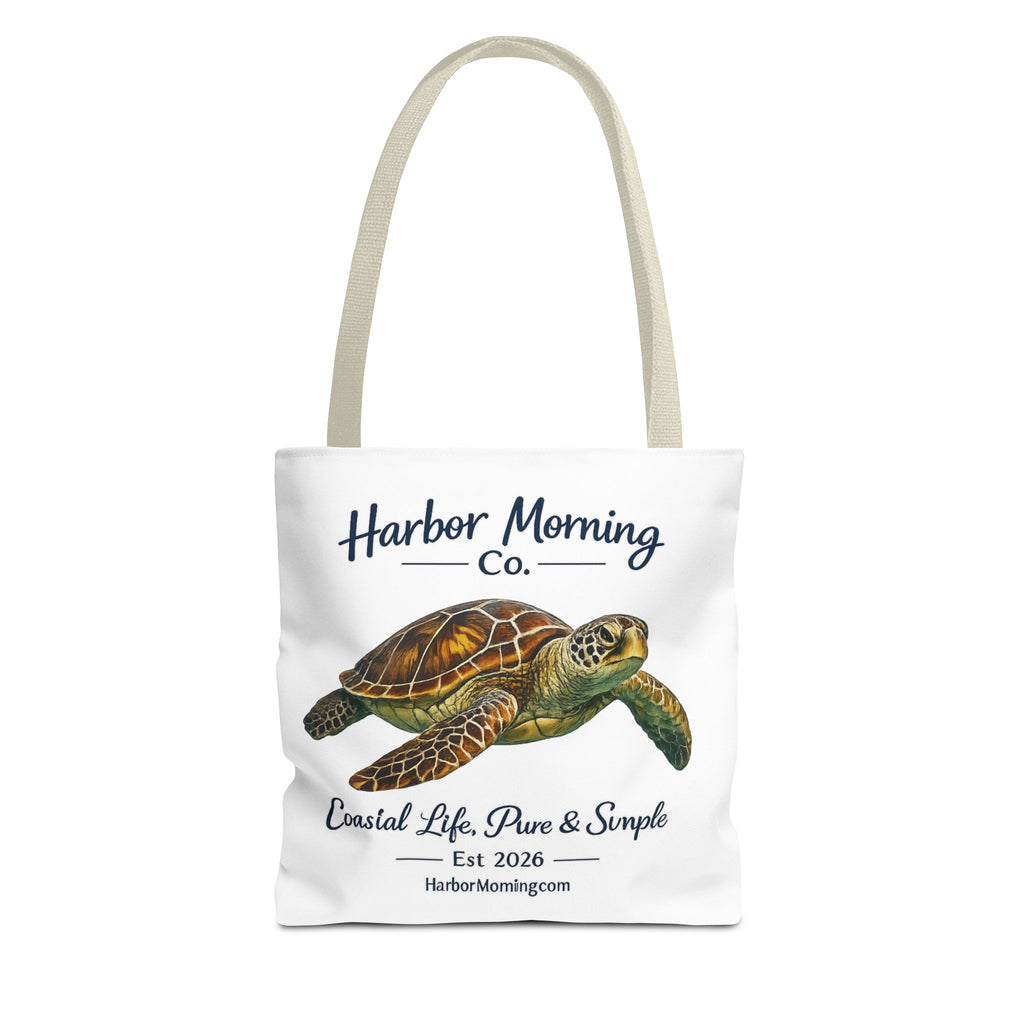 Sea Turtle Tote Bag – Coastal Life Beach Bag | Harbor Morning Co. | Ocean Lover Gift, Florida Coastal Tote