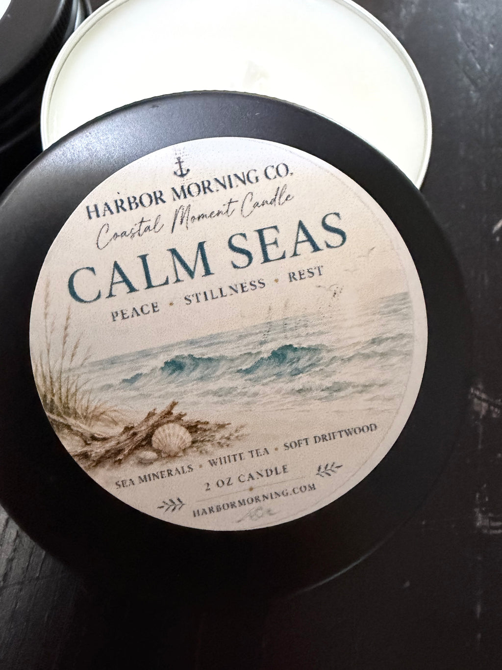 Calm Seas | Moment & Prayer Candle | Coastal Soy Candle | Handmade in Florida