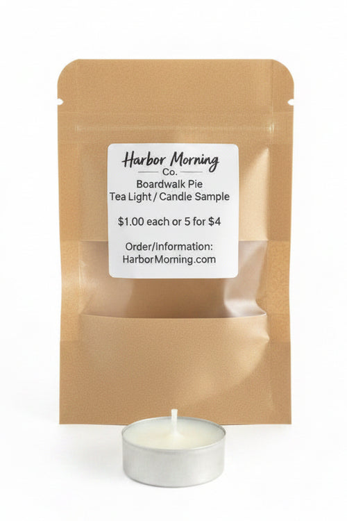 Boardwalk Pie tealight candle by Harbor Morning Co.
