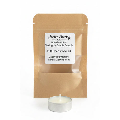 Boardwalk Pie tealight candle by Harbor Morning Co.