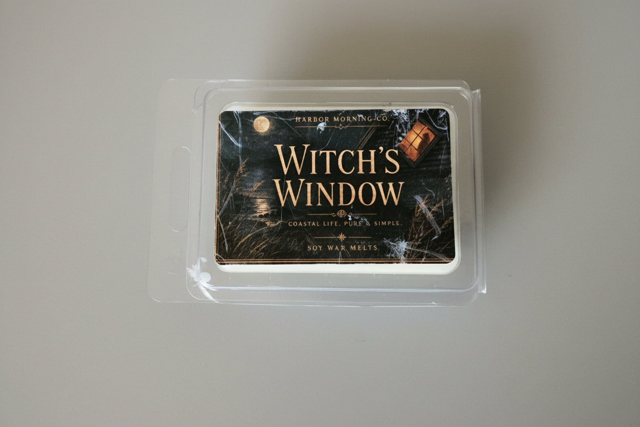 Witch's Window gothic Halloween scented soy wax melts by Harbor Morning Co.