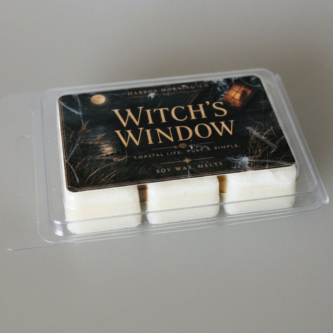 Witch's Window gothic Halloween scented soy wax melts by Harbor Morning Co.