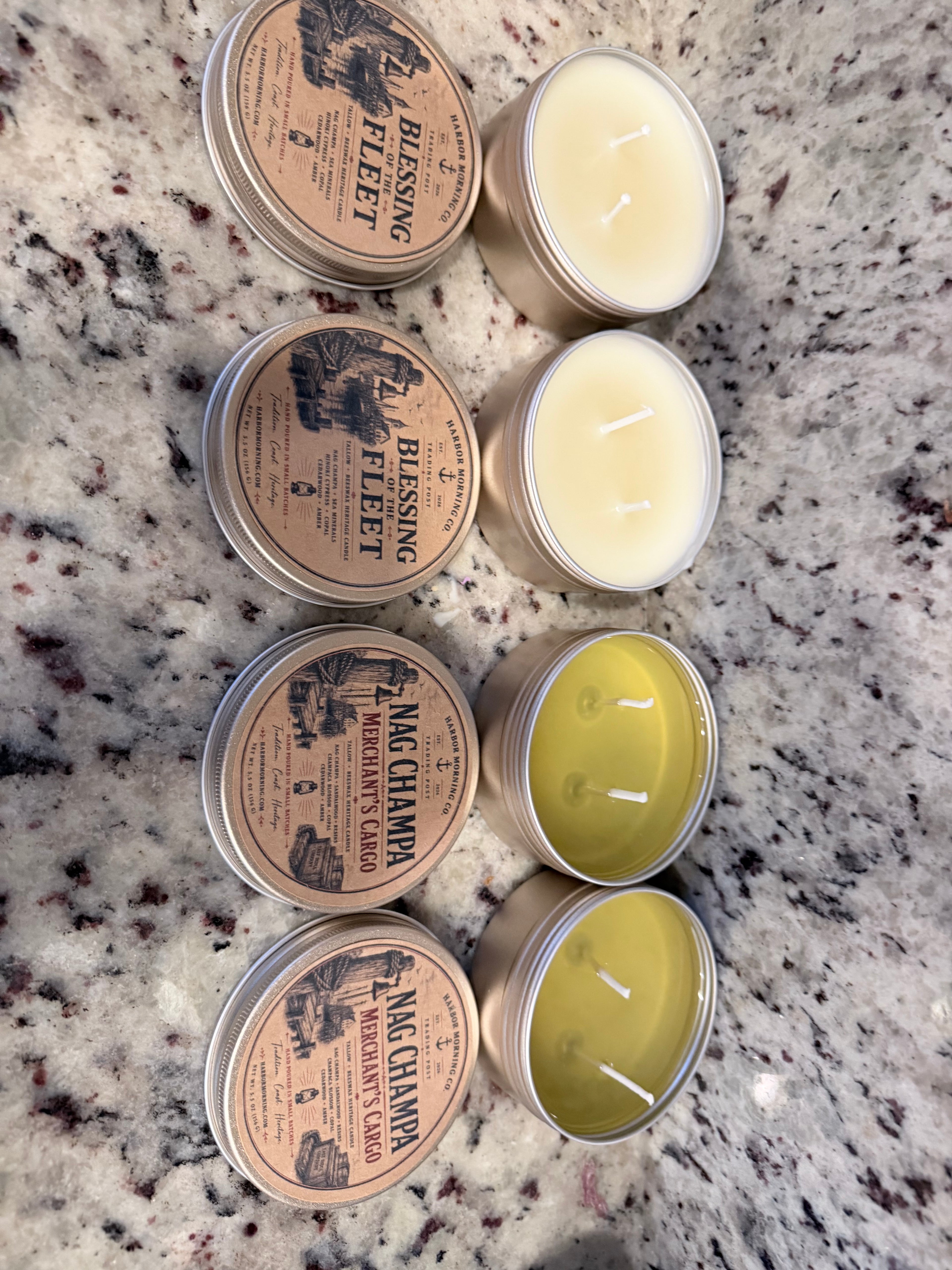 Blessing of the Fleet coastal candle with maritime-inspired scent