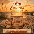 Beach Sunset Candle – Warm Coastal Evening Scent | 4 oz Hand-Poured Soy Candle