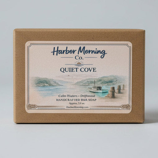 Quiet Cove handcrafted goat milk soap by Harbor Morning Co.