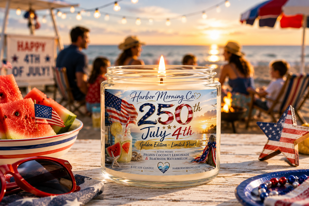 250th July Fourth Soy Candle | Coconut Lemonade Summer Candle