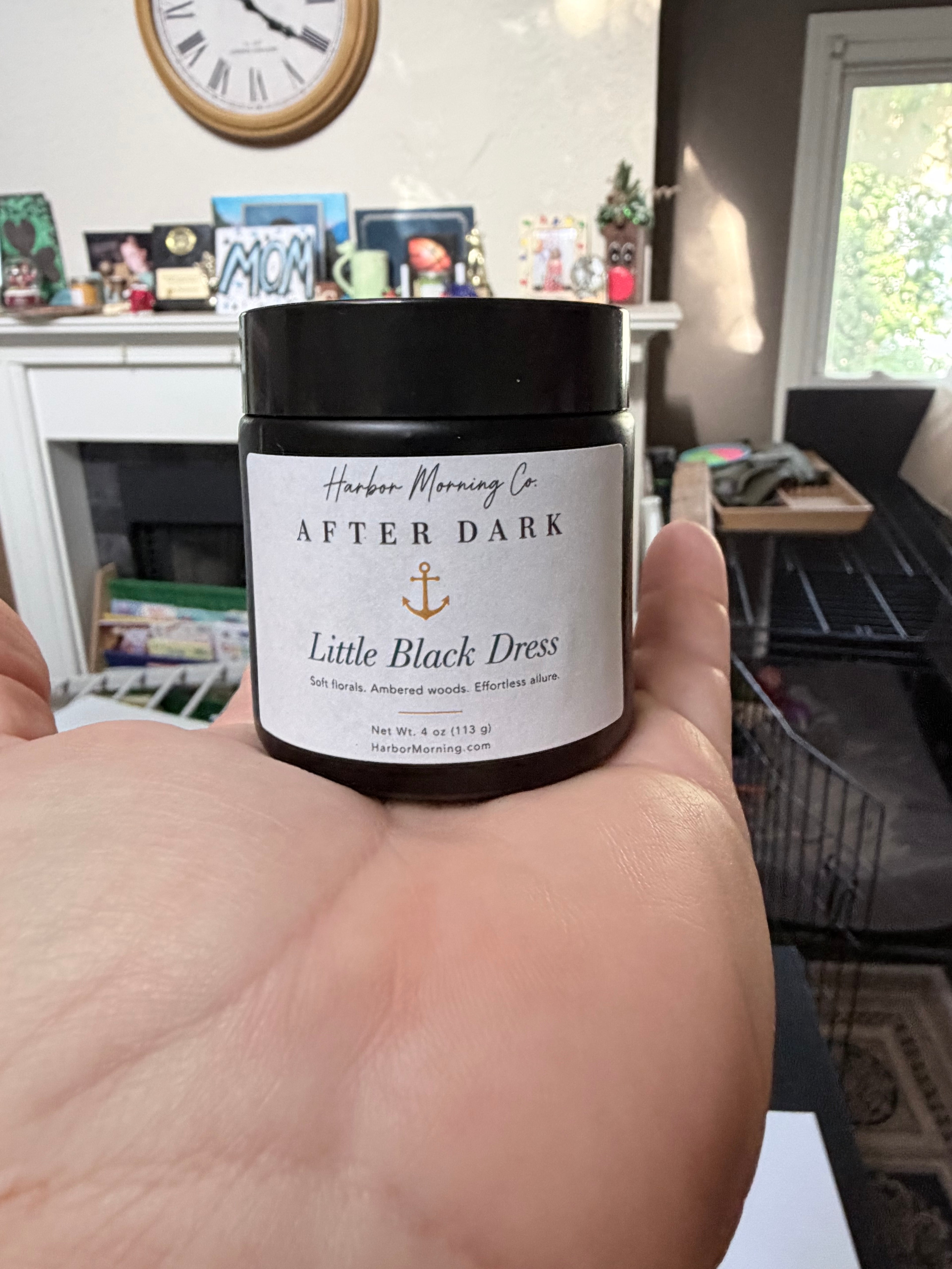Little Black Dress 4 oz hand-poured soy candle by Harbor Morning Co.