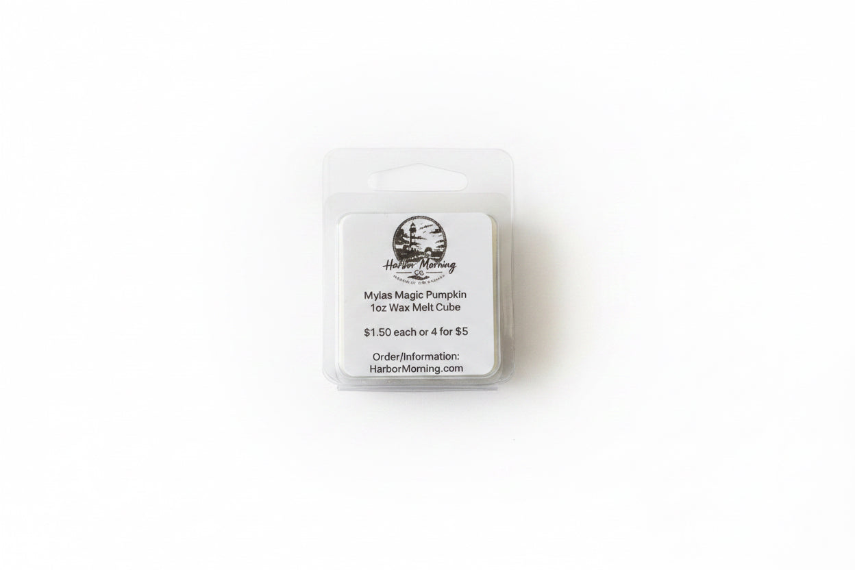 Myla's Magic Pumpkin 1 oz Halloween soy wax melt by Harbor Morning Co.