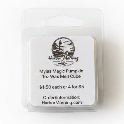 Myla's Magic Pumpkin 1 oz Halloween soy wax melt by Harbor Morning Co.