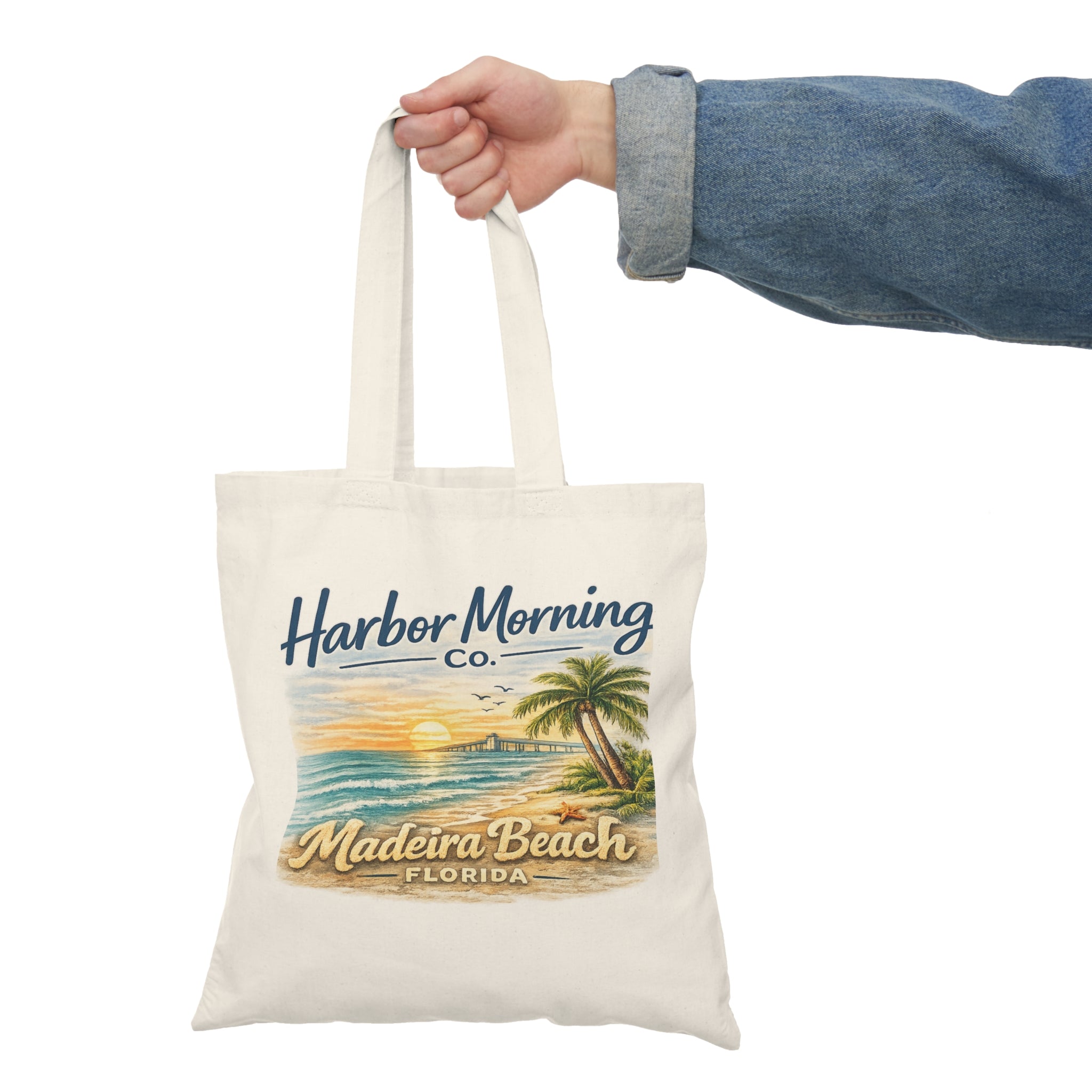 Madeira Beach Florida Tote Bag – Harbor Morning Co. Beach Canvas Tote