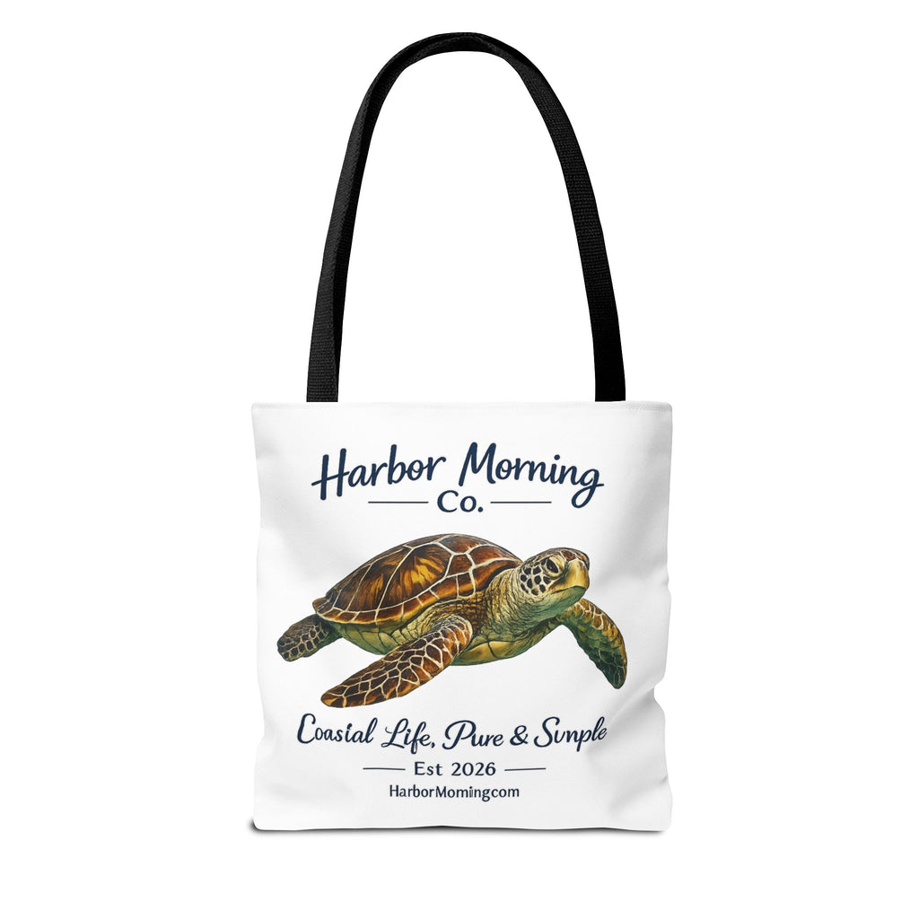 Sea Turtle Tote Bag – Coastal Life Beach Bag | Harbor Morning Co. | Ocean Lover Gift, Florida Coastal Tote