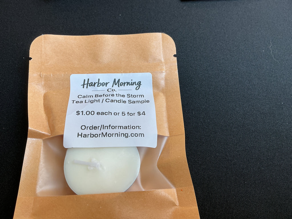 Calm Before the Storm tealight candle by Harbor Morning Co.