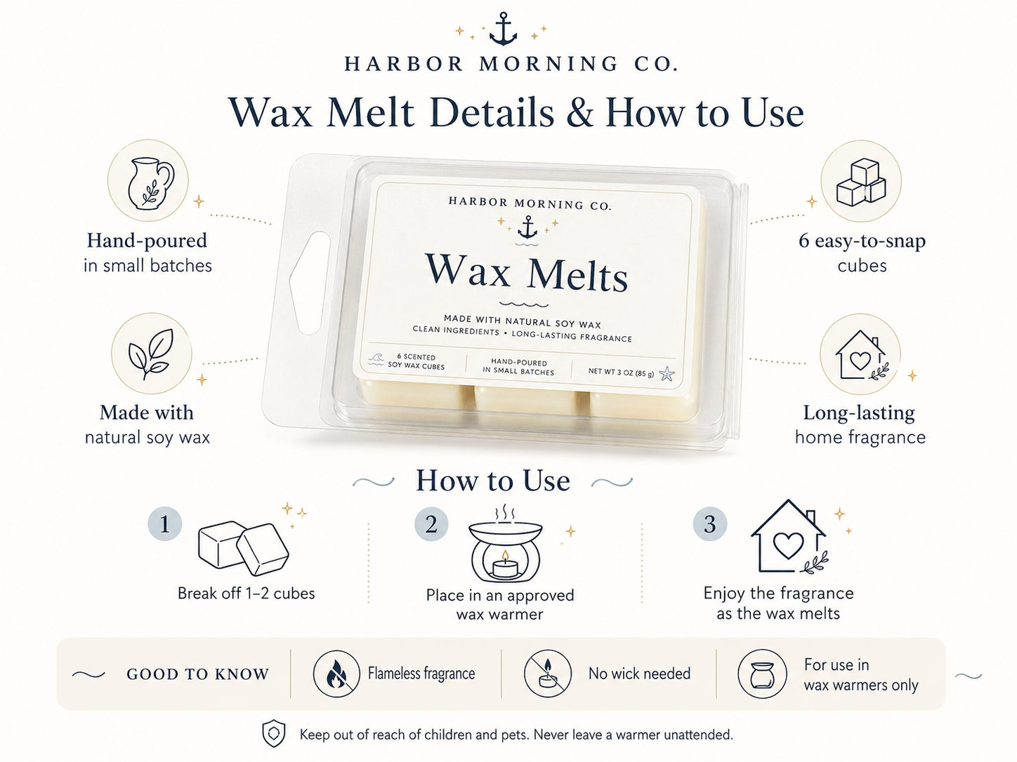 Myla's Magic Pumpkin scented wax melts in a fall Halloween setting