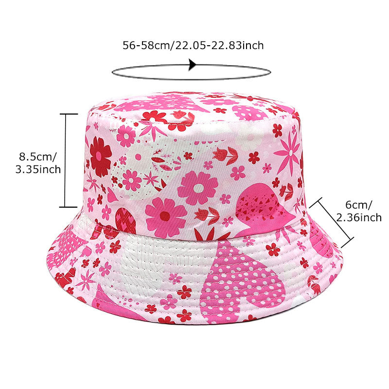 Floral Design Double-sided Bucket Hat