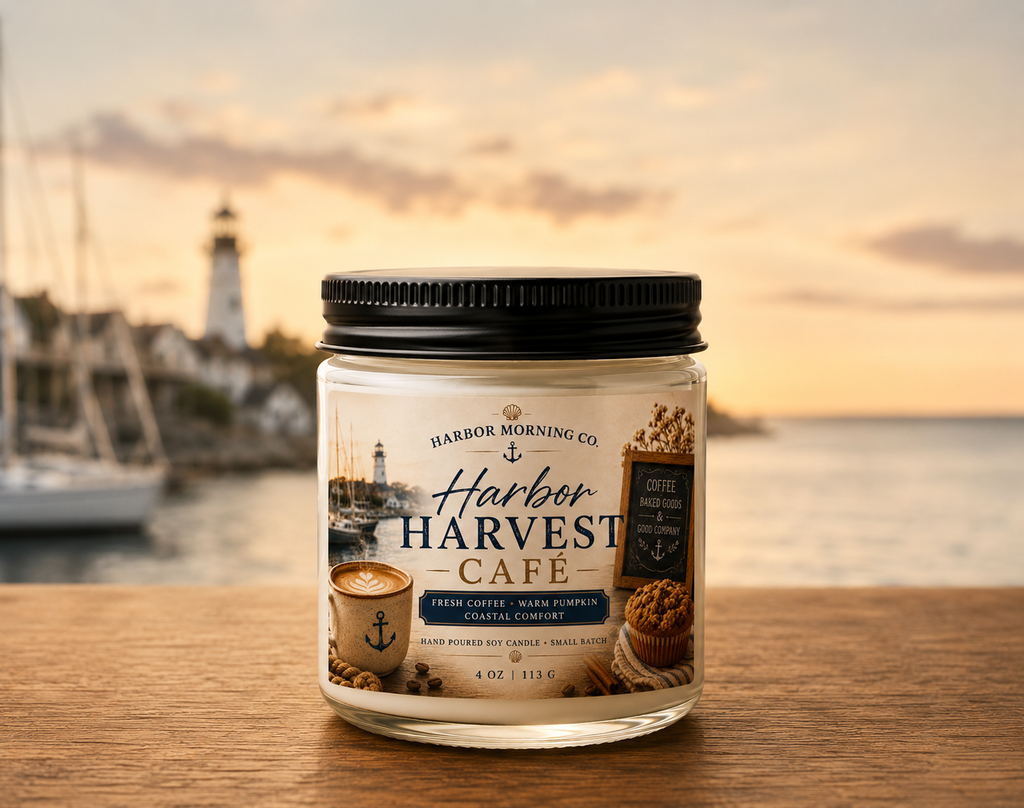 Harbor Harvest Café | Pumpkin & Fresh Coffee 4oz Soy Candle