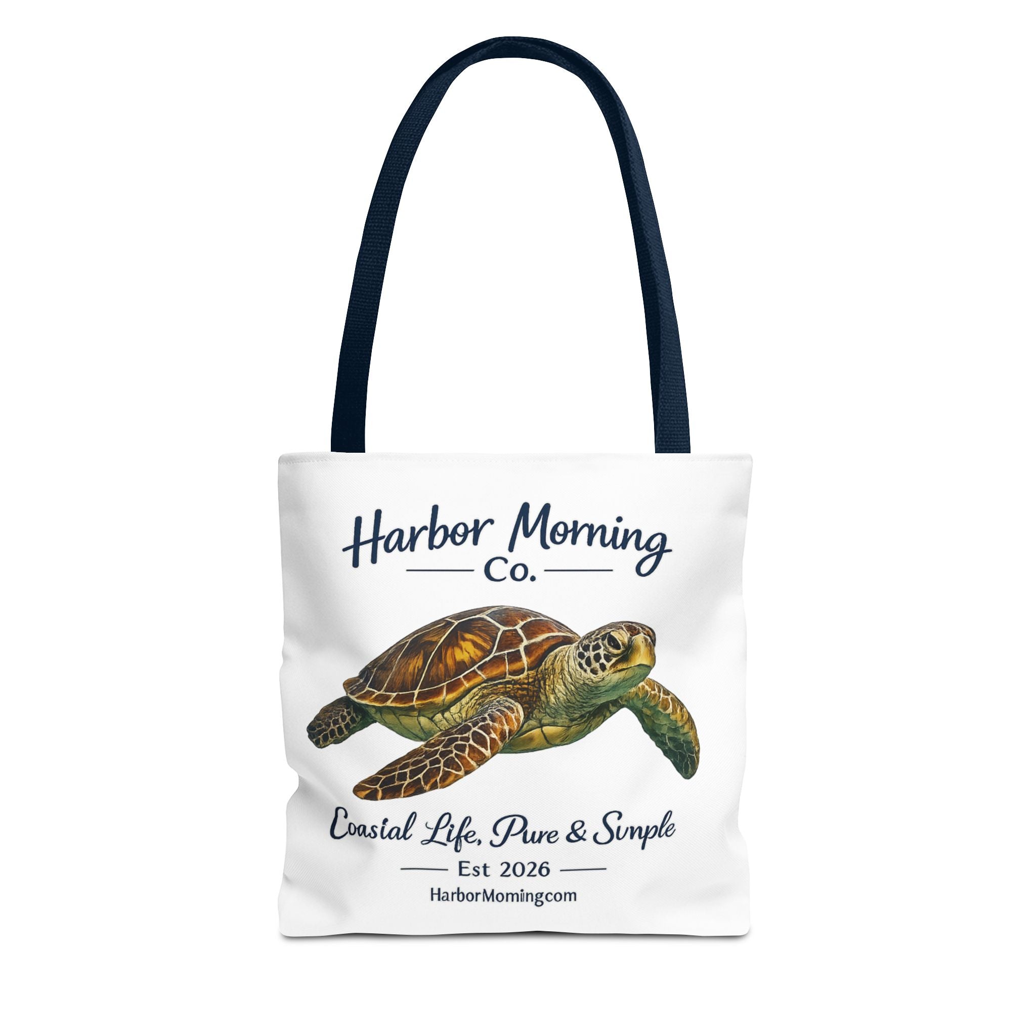 Sea Turtle Tote Bag – Coastal Life Beach Bag | Harbor Morning Co. | Ocean Lover Gift, Florida Coastal Tote