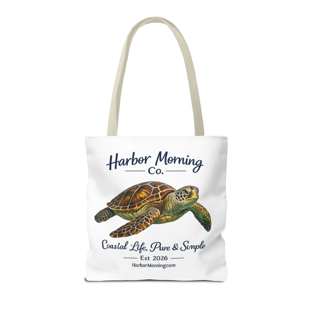Sea Turtle Tote Bag – Coastal Life Beach Bag | Harbor Morning Co. | Ocean Lover Gift, Florida Coastal Tote