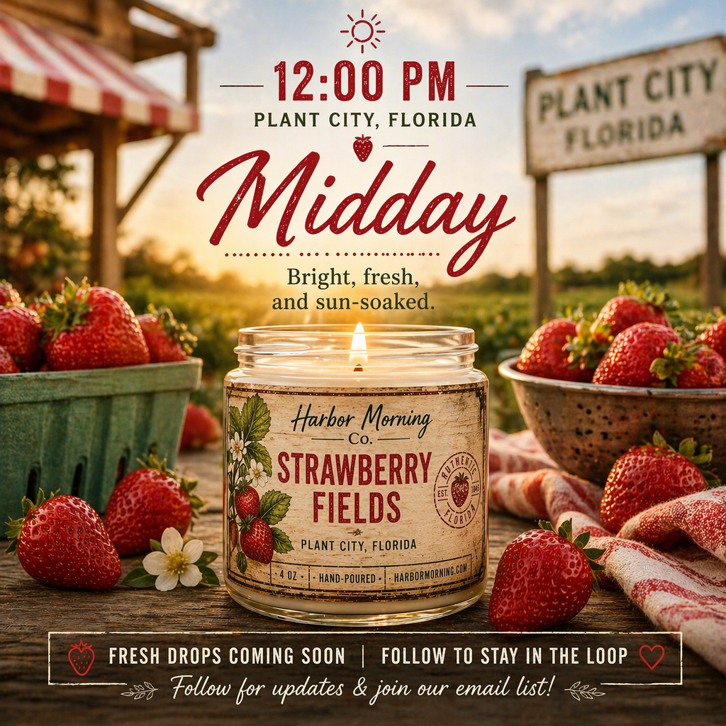 Strawberry Fields Candle – Sweet Berry Scent | 4 oz Hand-Poured Soy Candle