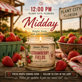 Strawberry Fields Candle – Sweet Berry Scent | 4 oz Hand-Poured Soy Candle