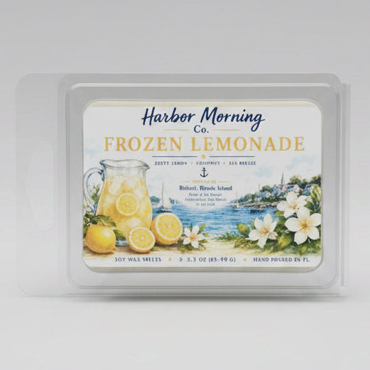 Frozen Lemonade wax melts in clamshell packaging