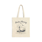 Harbor Morning Tote Bag – Coastal Lighthouse Canvas Tote, Beach & Everyday Carryall