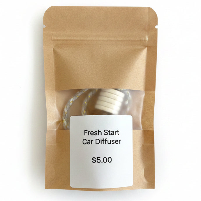 Fresh Start car diffuser by Harbor Morning Co.