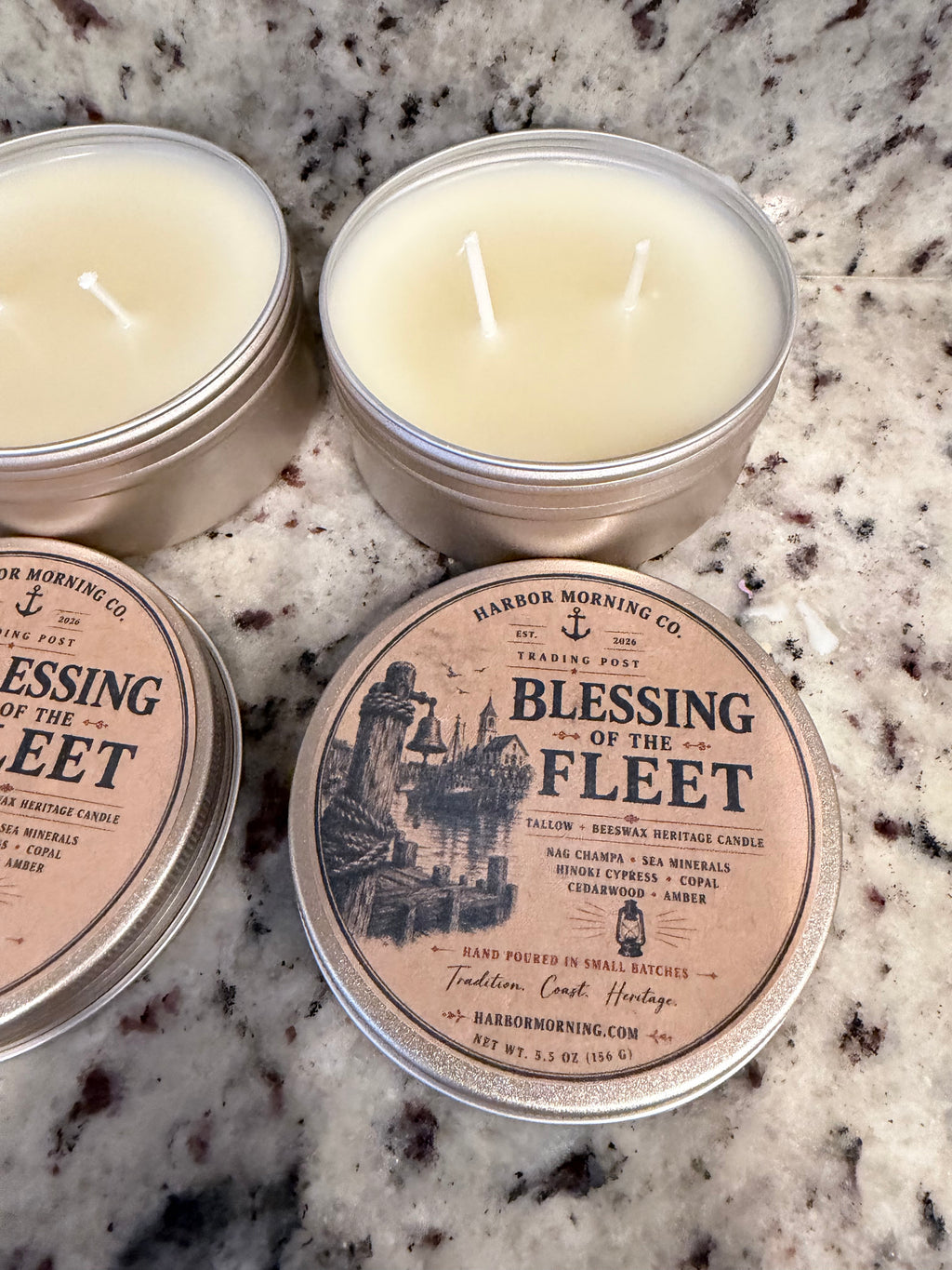 Blessing of the Fleet handmade candle by Harbor Morning Co.