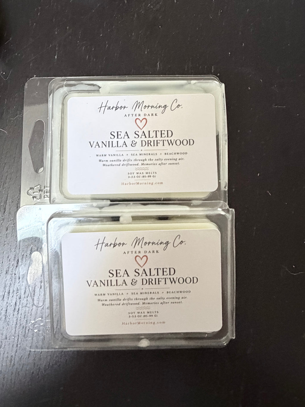 Sea Salted Vanilla & Driftwood | Soy Wax Melts | Ocean Air, Driftwood & Soft Vanilla | Handmade by Harbor Morning Co.